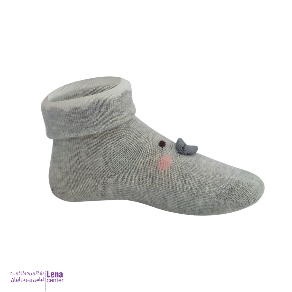 لناسنتر جوراب نوزادی طرح دار