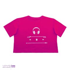 کراپ زنانه طرح موزیک
