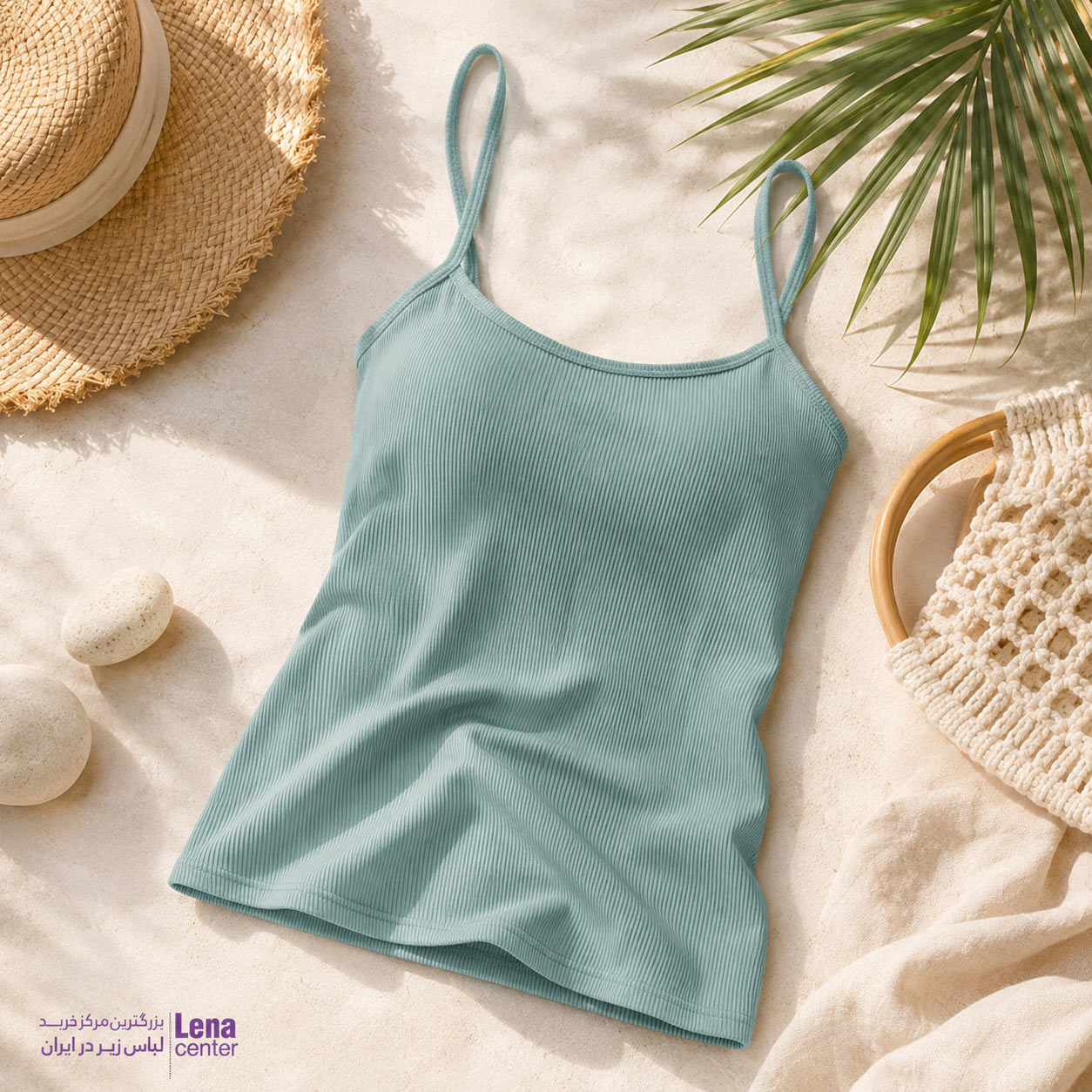 لناسنتر تاپ زنانه کبریتی ساده