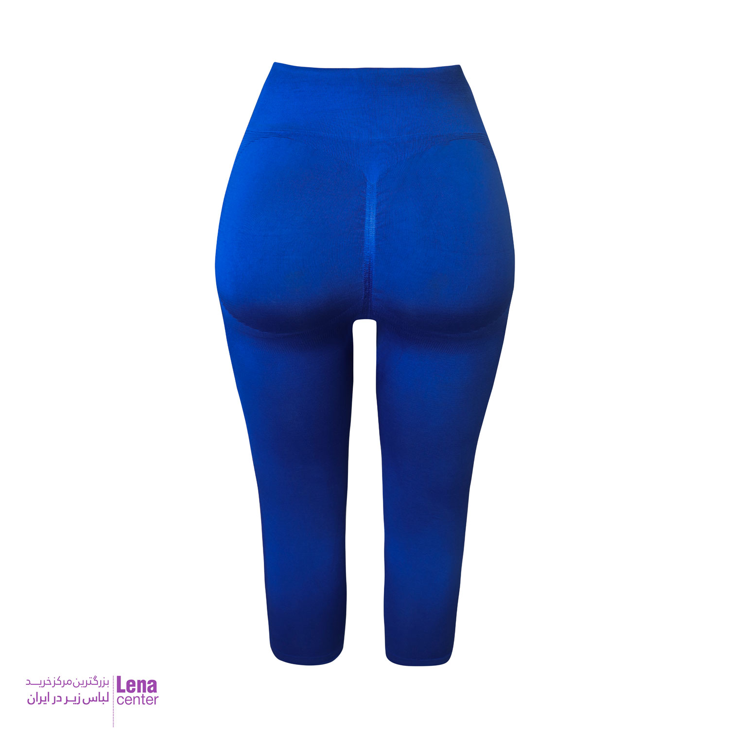 شلوارک ورزشی زنانه سه‌ربع رنگ طوسی مدل Seamless نمای پشت