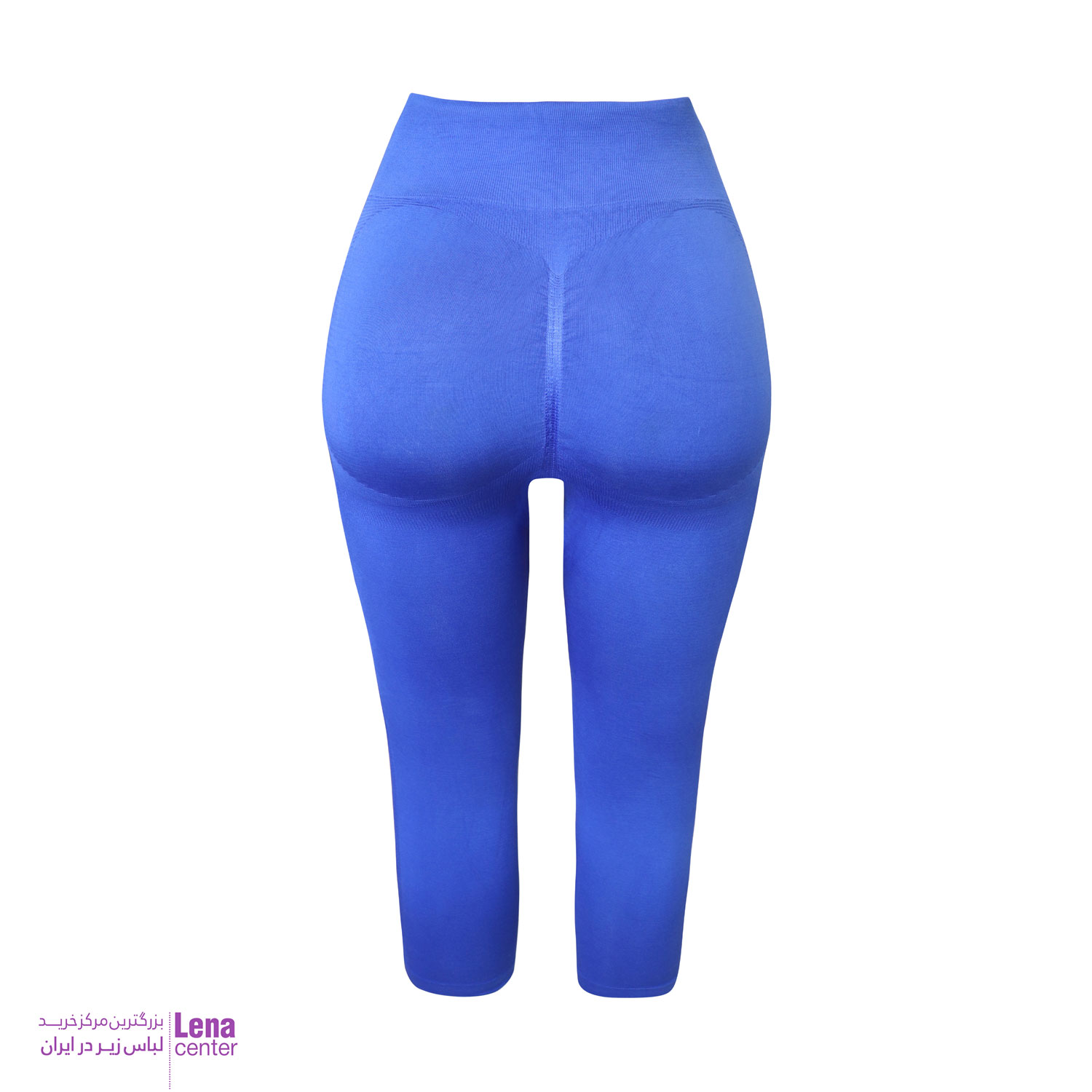 شلوارک ورزشی زنانه سه‌ربع رنگ طوسی مدل Seamless نمای پشت