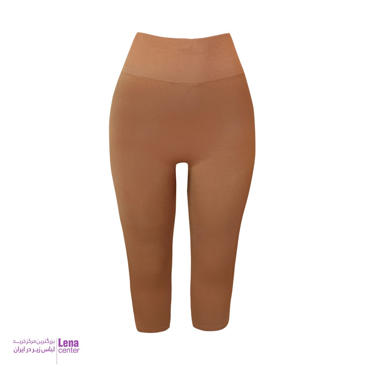 شلوارک ورزشی زنانه سه‌ربع رنگ طوسی مدل Seamless نمای جلو