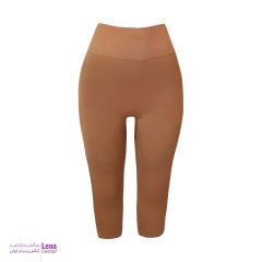 شلوارک ورزشی زنانه سه‌ربع رنگ طوسی مدل Seamless نمای جلو
