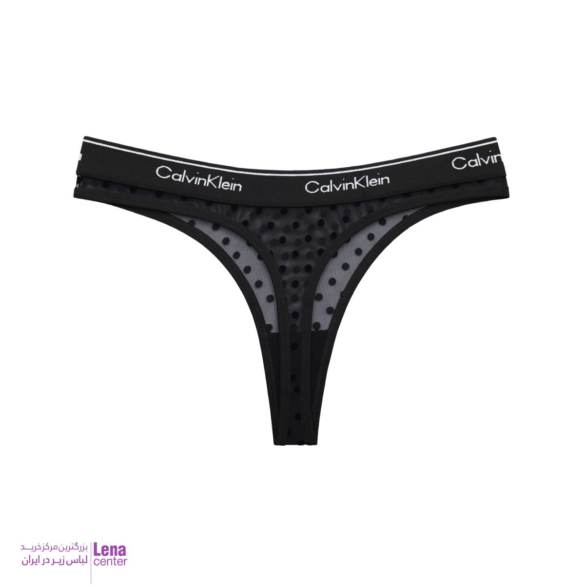 شورت زنانه Calvin Klein مدل توری مشکی با طراحی لوکس و راحتی بالا نمای پشت