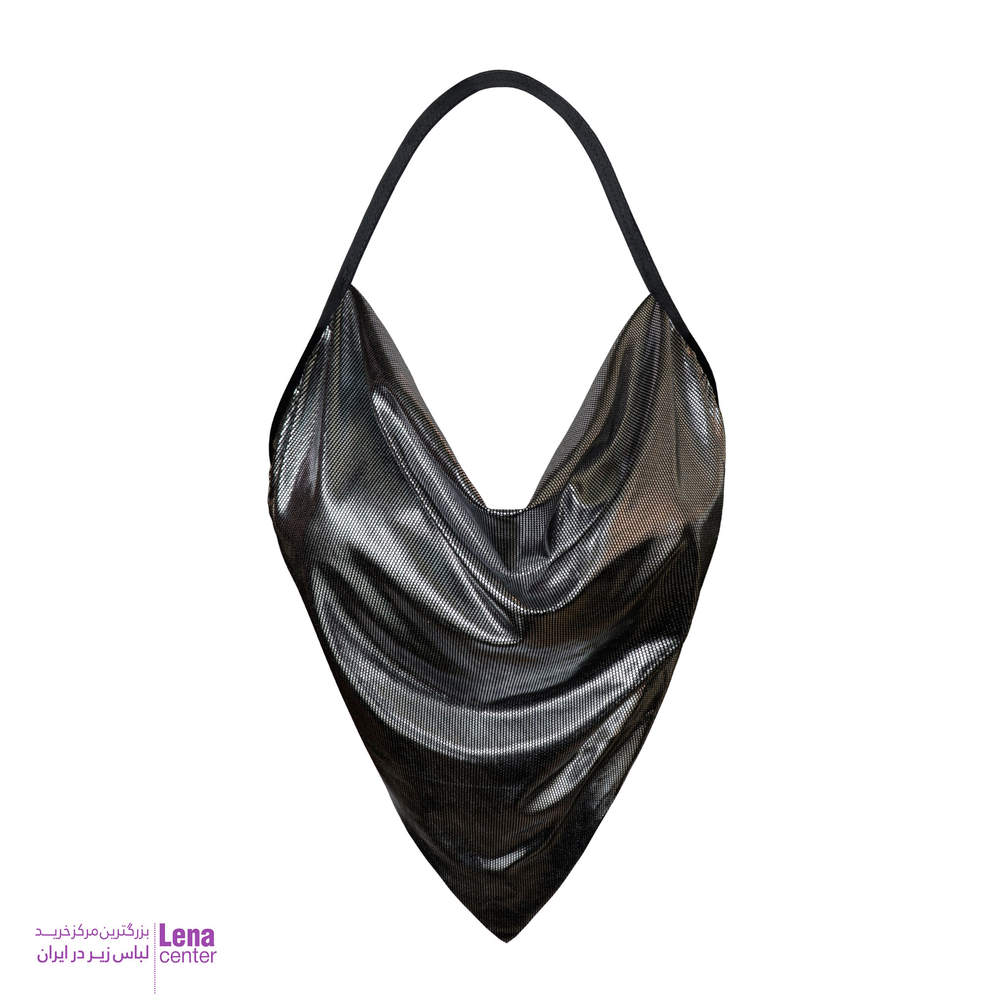 تاپ گردنی زنانه پشت گره ای دیسکو نمای جلو