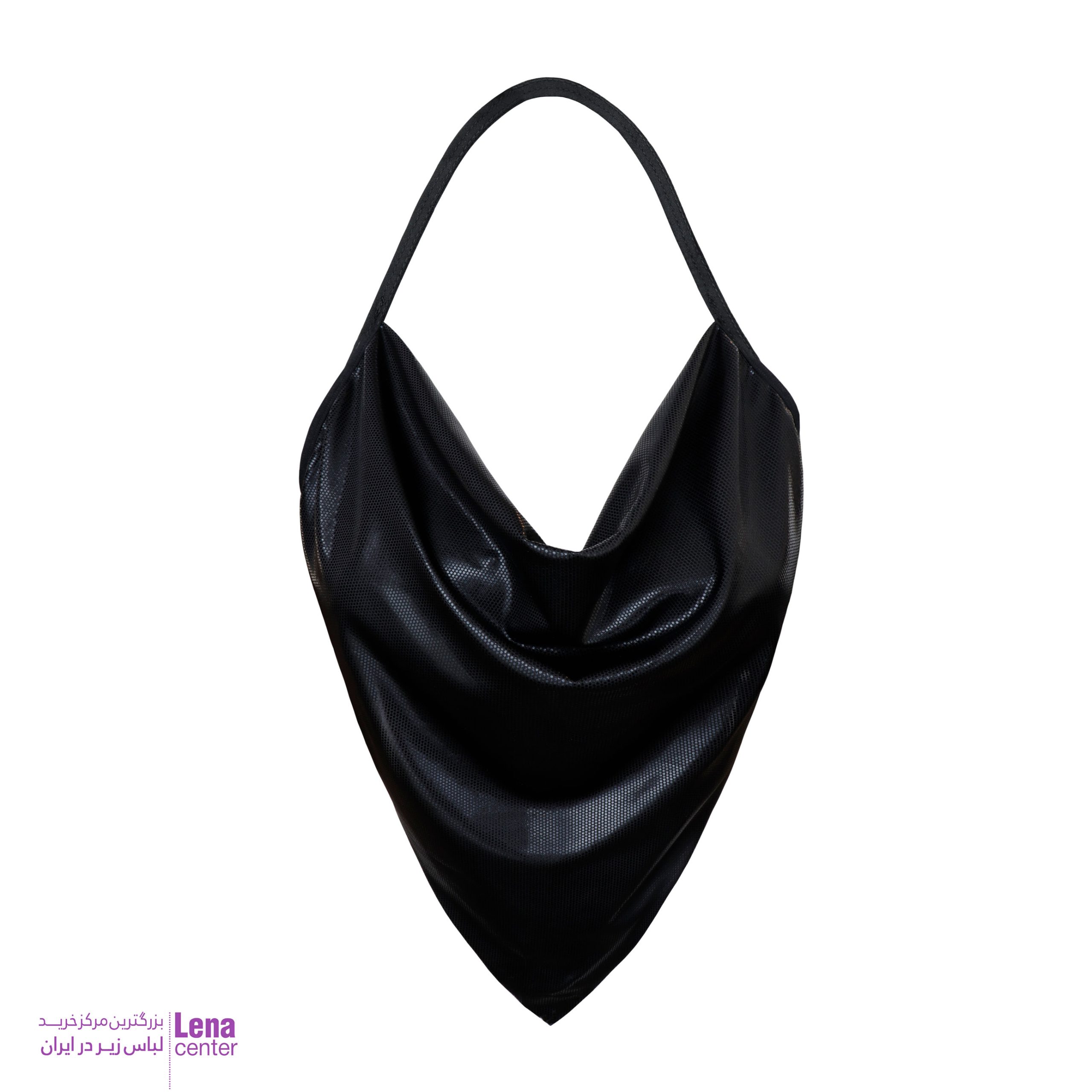 تاپ گردنی زنانه پشت گره ای دیسکو نمای جلو
