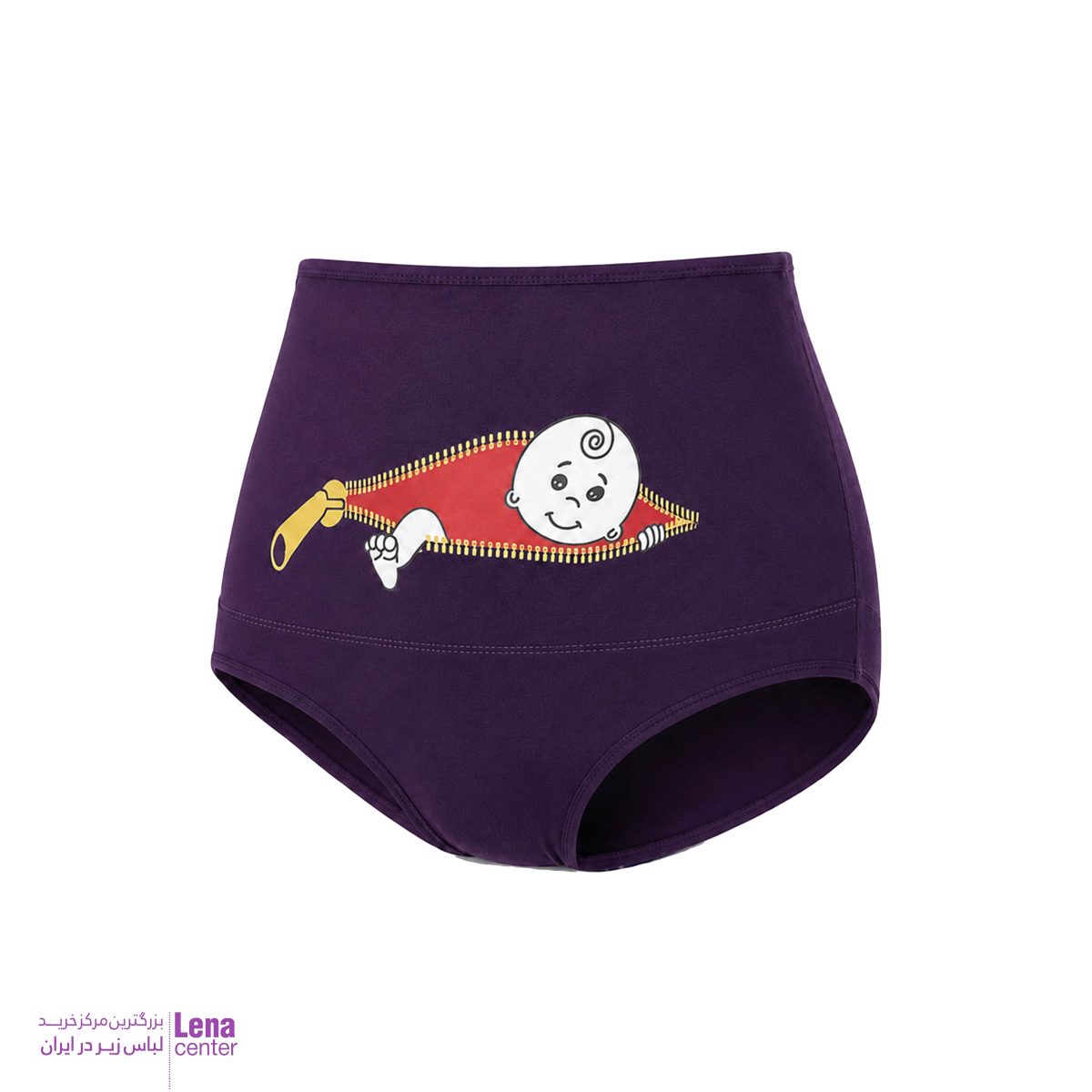 شورت بارداری زنانه با کمر بلند، پارچه نرم و کشسان، مناسب دوران بارداری و استفاده روزمره نمای کنار