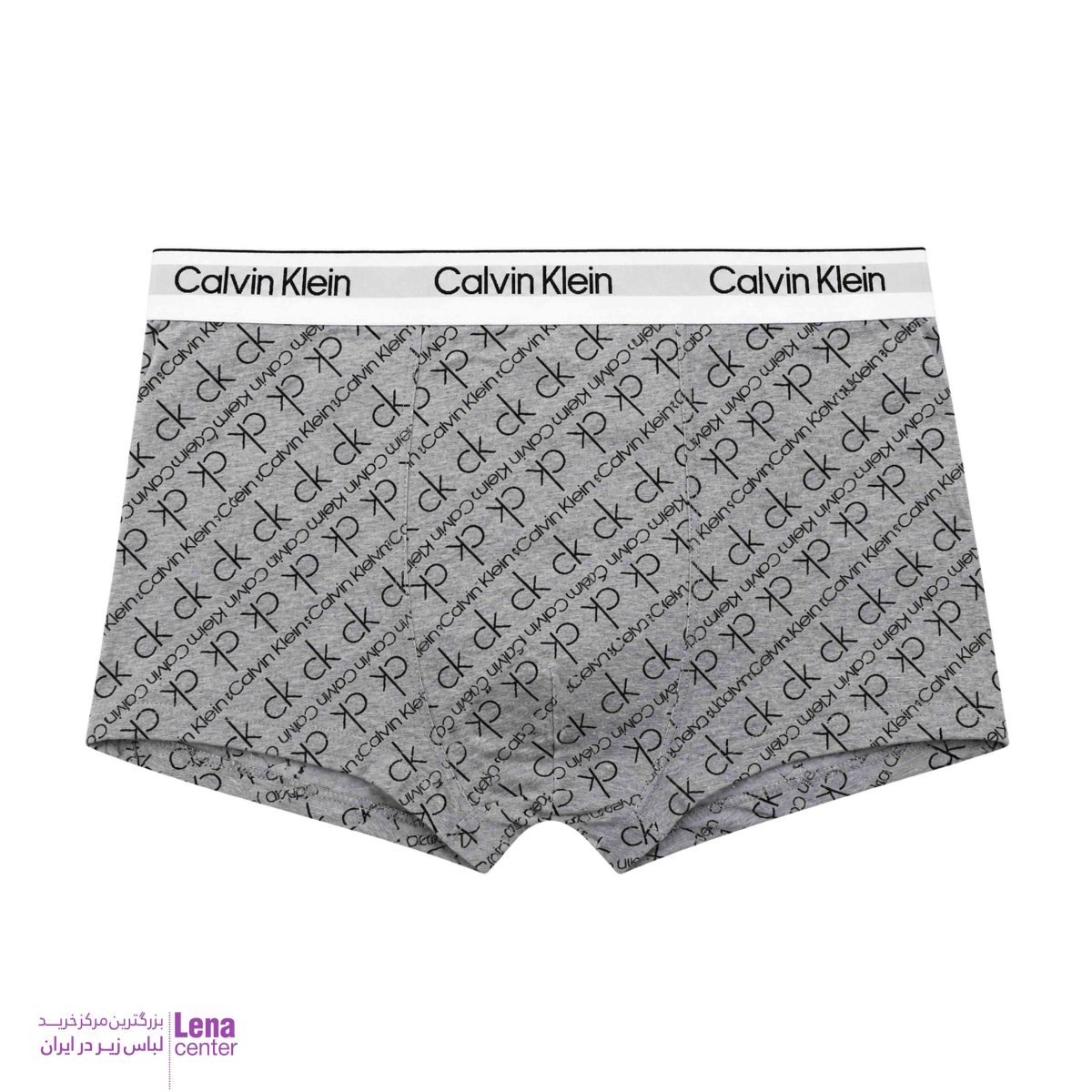 شورت نیم پا مردانه کتان لاکرا طرح Calvin Klein همراه با رنگبندی نمای جلو