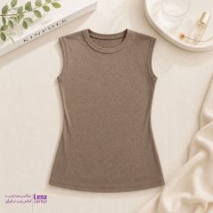 تاپ حلقه زنانه ویسکوز نگین دار نمای جلو