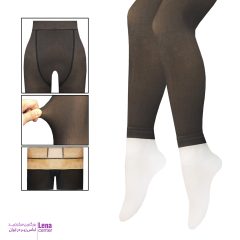 ساق شلواری سه بعدی زنانه مشکی فرم دهنده شکم و پهلو تو کرک