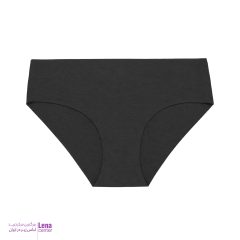 شورت زنانه لیزری مشکی بدون درز و دوخت و لایه نمای جلو