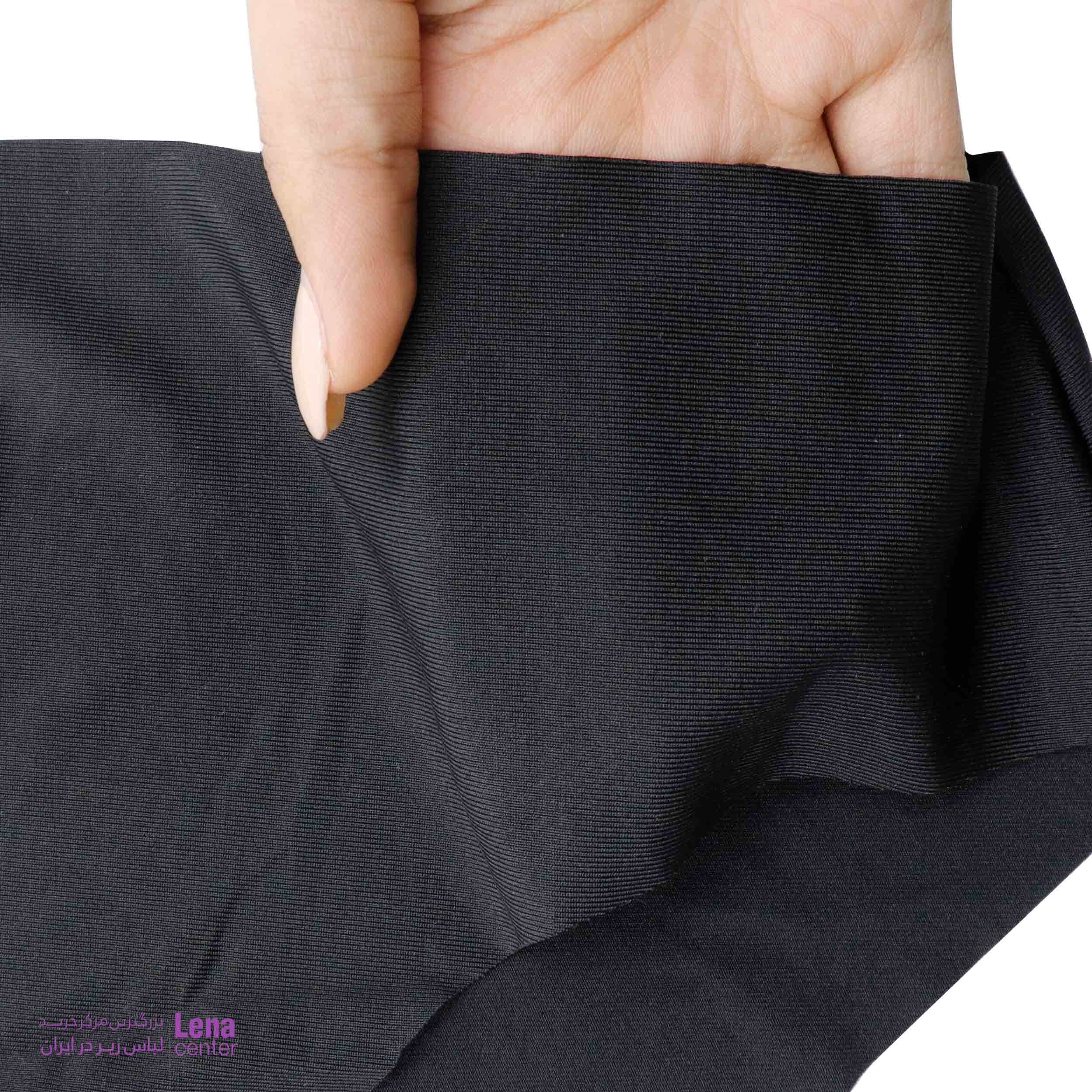 شورت زنانه لیزری مشکی بدون درز و دوخت و لایه نمای جزییات